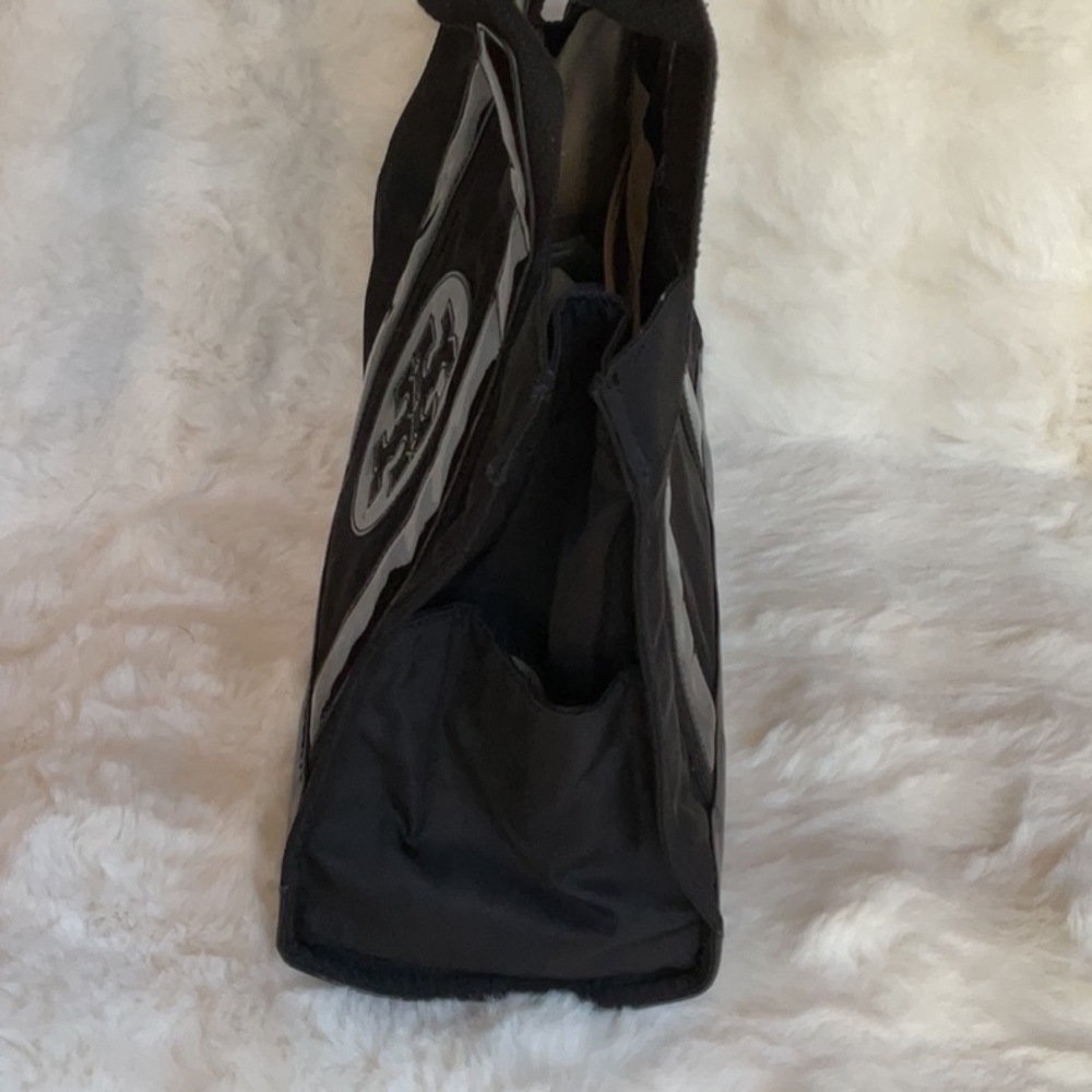 Tory Burch Black Patent Trim Tote - Picture 5 of 7